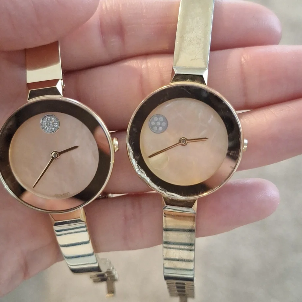 Movado Gold and Pink Women's Watch - Picture 7 of 7